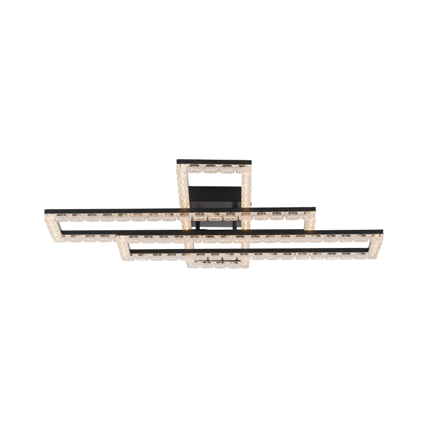 JUST LIGHT. 14733-18 - Plafonieră LED GLITRA LED/35W/230V 57x72 cm neagră