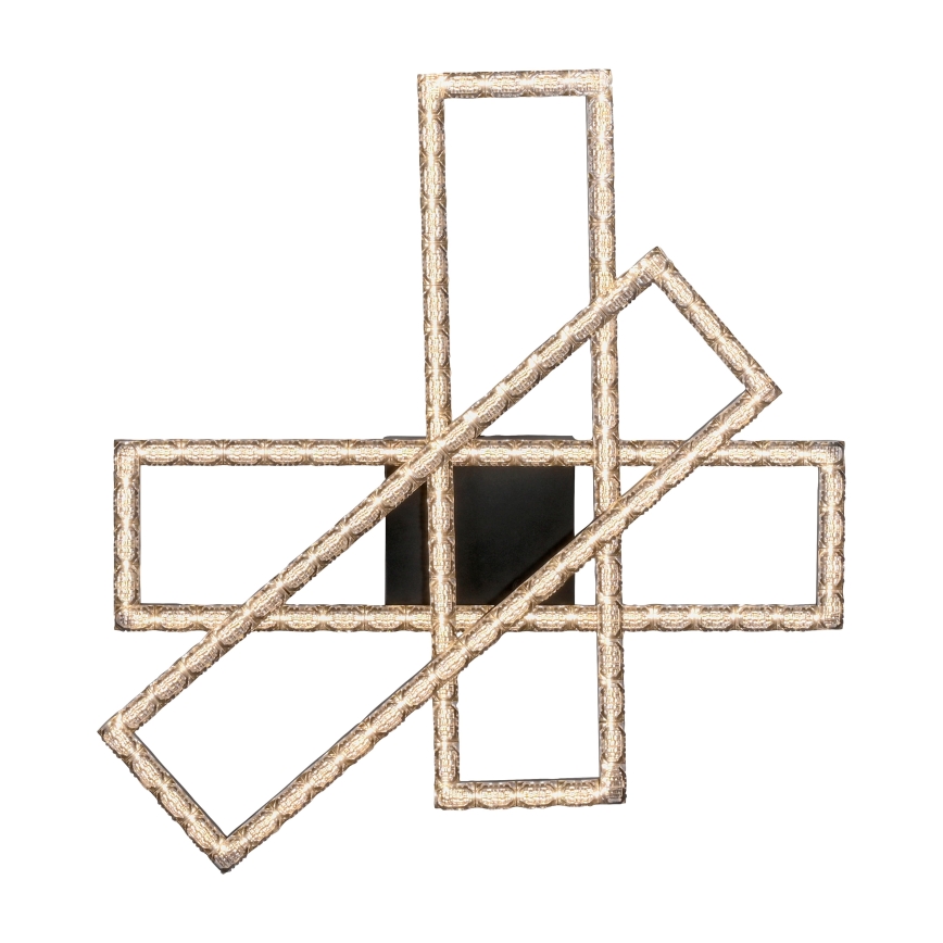 JUST LIGHT. 14733-18 - Plafonieră LED GLITRA LED/35W/230V 57x72 cm neagră