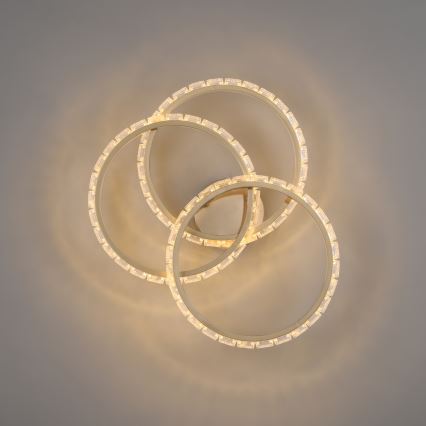 JUST LIGHT. 14734-60 - Lampă de tavan LED GLITRA LED/37W/230V Ø 50 cm, aurie