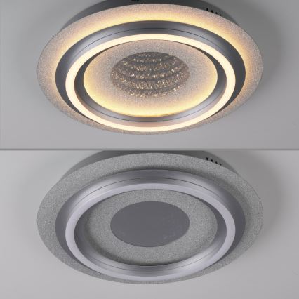 JUST LIGHT. 15089-21 - Plafonieră LED CICHIO LED/36W/230V Ø 40 cm crom mat