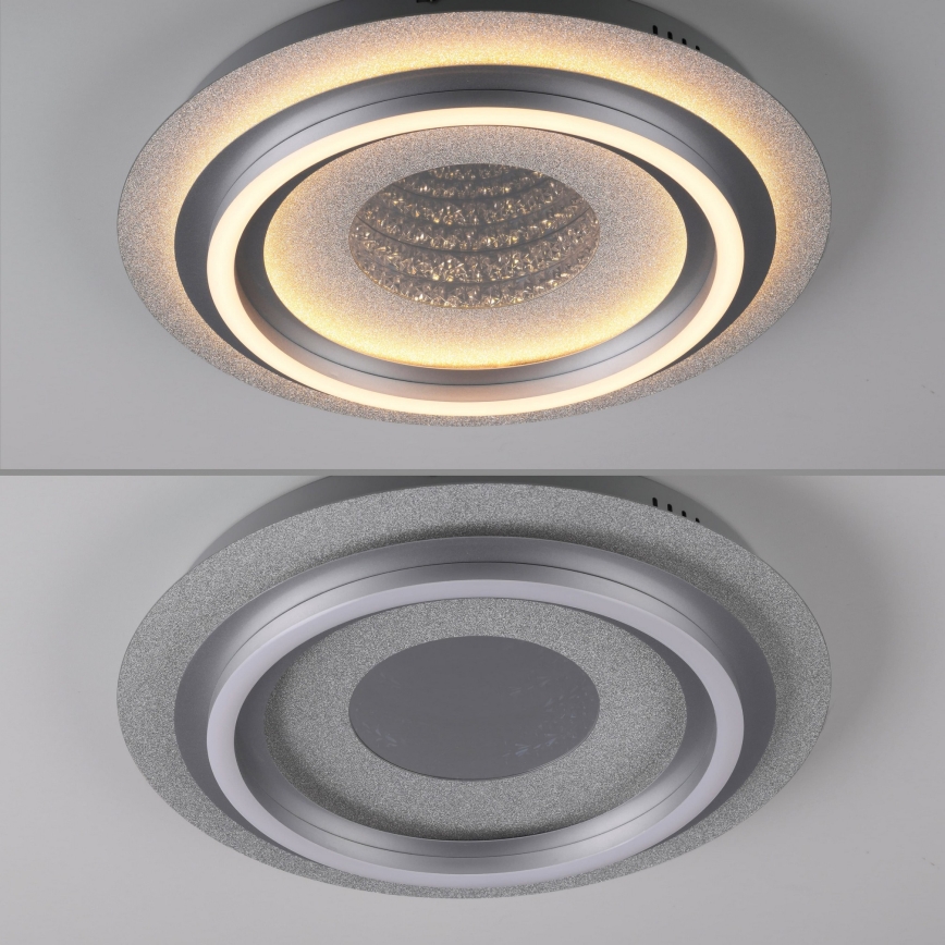 JUST LIGHT. 15089-21 - Plafonieră LED CICHIO LED/36W/230V Ø 40 cm crom mat