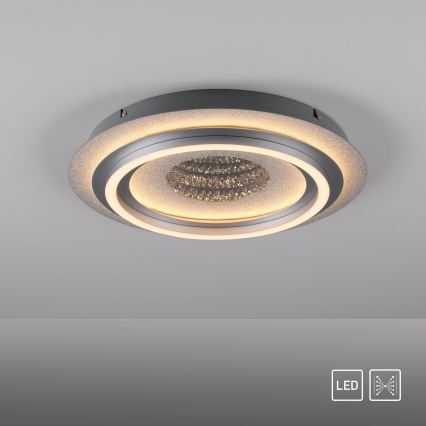 JUST LIGHT. 15089-21 - Plafonieră LED CICHIO LED/36W/230V Ø 40 cm crom mat