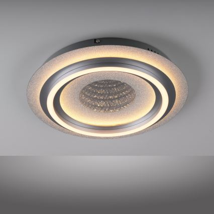 JUST LIGHT. 15089-21 - Plafonieră LED CICHIO LED/36W/230V Ø 40 cm crom mat