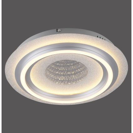 JUST LIGHT. 15089-21 - Plafonieră LED CICHIO LED/36W/230V Ø 40 cm crom mat