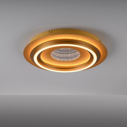 JUST LIGHT. 15089-60 - Plafonieră LED CICHIO LED/36W/230V Ø 40 cm aurie