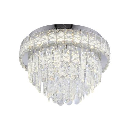 JUST LIGHT. 15092-17 - Plafonieră LED KULUNKA LED/33W/230V Ø 38 cm crom lucios