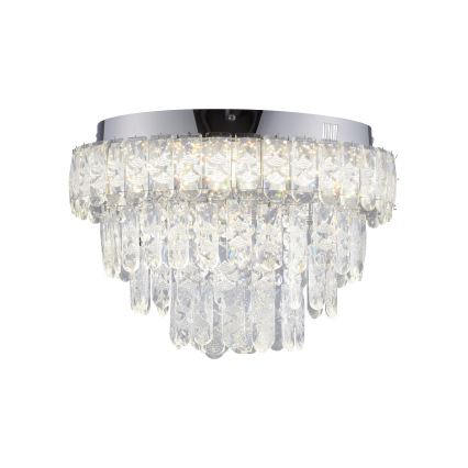 JUST LIGHT. 15092-17 - Plafonieră LED KULUNKA LED/33W/230V Ø 38 cm crom lucios