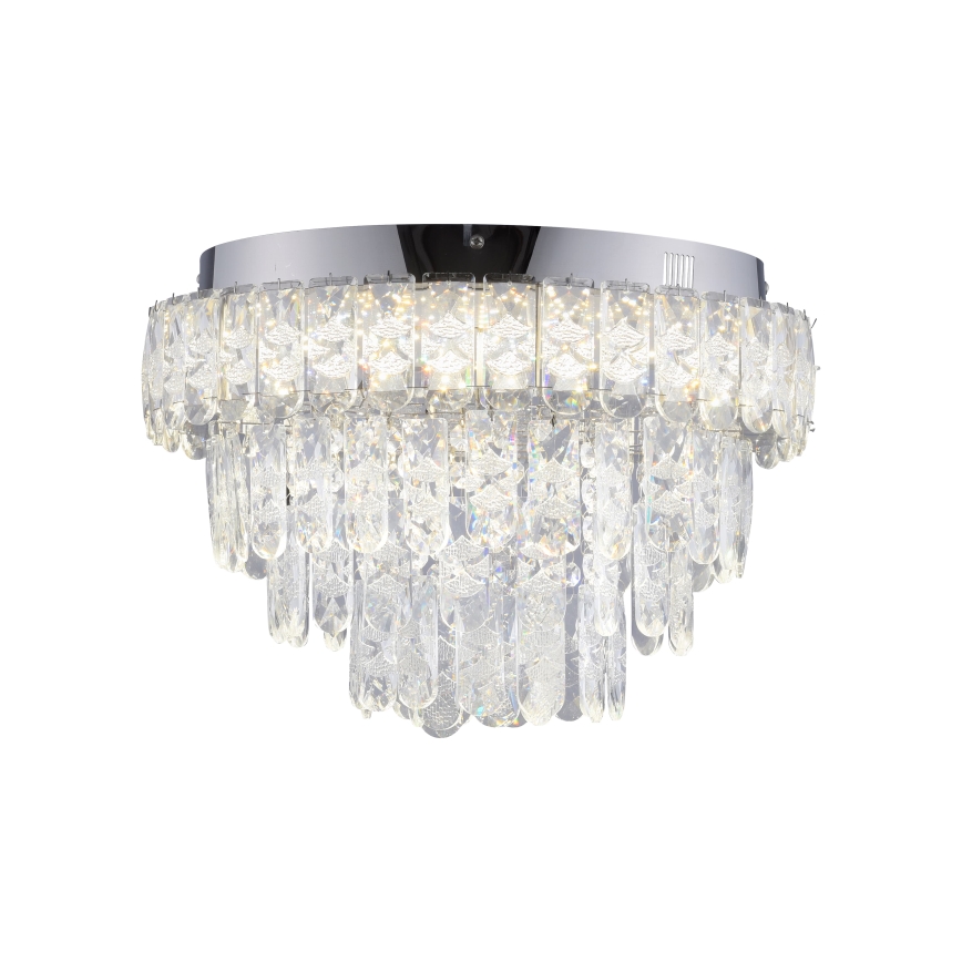 JUST LIGHT. 15092-17 - Plafonieră LED KULUNKA LED/33W/230V Ø 38 cm crom lucios