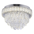 JUST LIGHT. 15092-17 - Plafonieră LED KULUNKA LED/33W/230V Ø 38 cm crom lucios