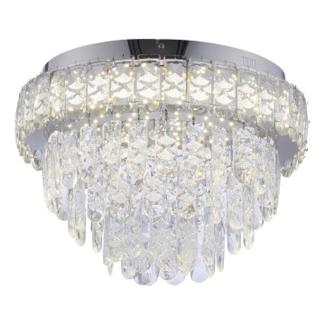 JUST LIGHT. 15092-17 - Plafonieră LED KULUNKA LED/33W/230V Ø 38 cm crom lucios