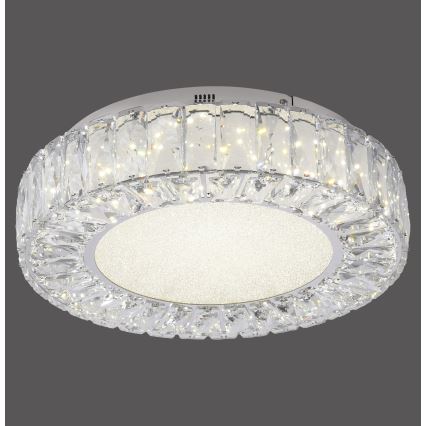 JUST LIGHT. 15221-17 - Plafonieră LED KULUNKA LED/32W/230V, diametru 37 cm, crom lucios