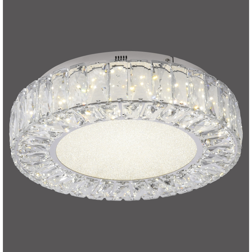 JUST LIGHT. 15221-17 - Plafonieră LED KULUNKA LED/32W/230V, diametru 37 cm, crom lucios