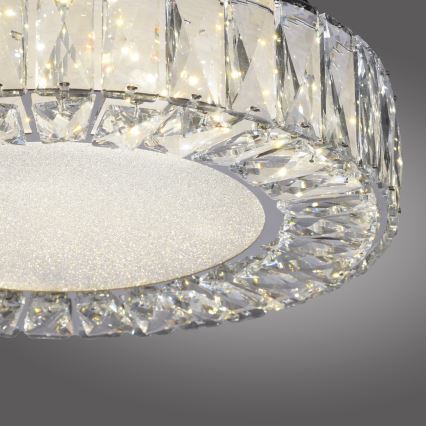 JUST LIGHT. 15221-17 - Plafonieră LED KULUNKA LED/32W/230V, diametru 37 cm, crom lucios