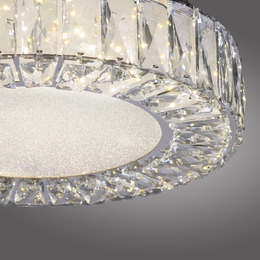 JUST LIGHT. 15221-17 - Plafonieră LED KULUNKA LED/32W/230V, diametru 37 cm, crom lucios