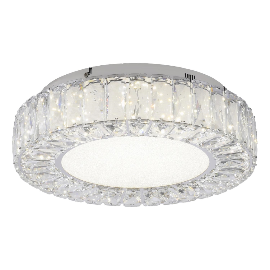 JUST LIGHT. 15221-17 - Plafonieră LED KULUNKA LED/32W/230V, diametru 37 cm, crom lucios