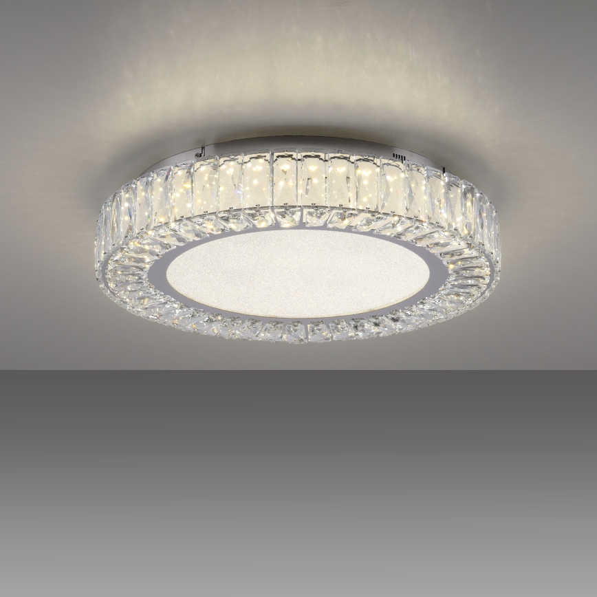JUST LIGHT. 15222-17 - Plafonieră LED KULUNKA LED/46W/230V Ø 50 cm crom lucios