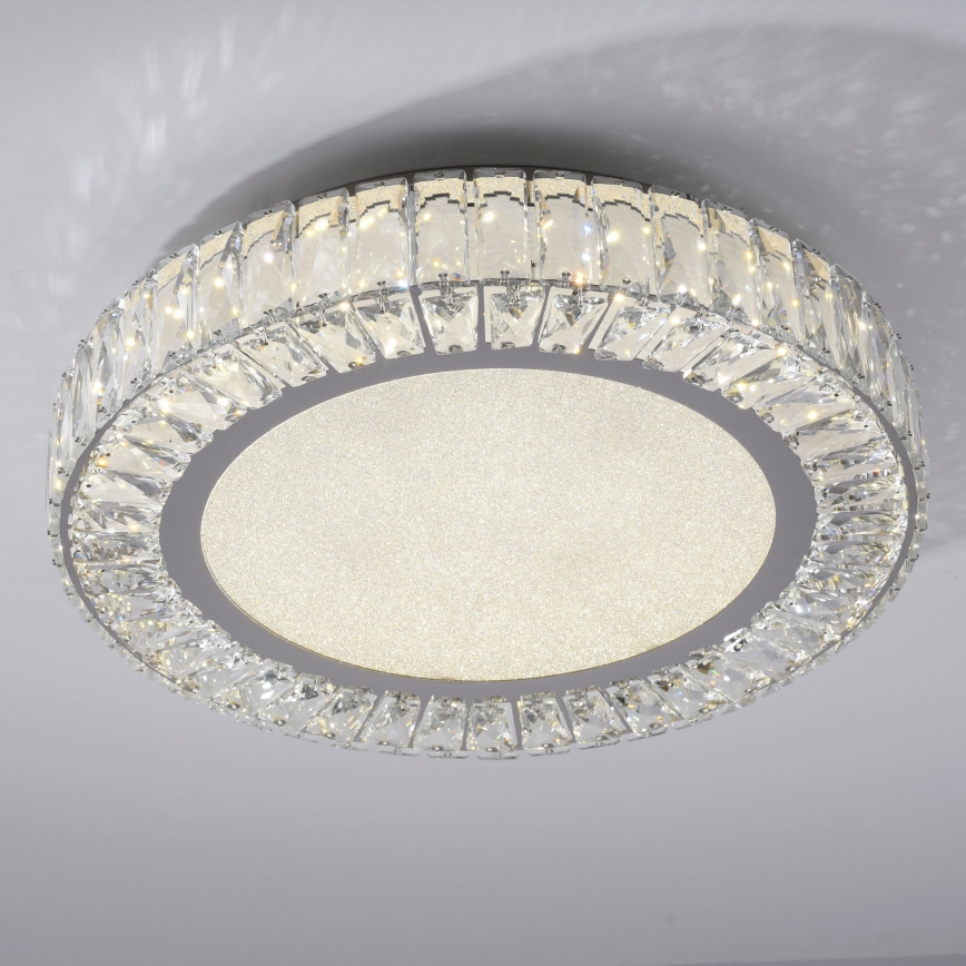 JUST LIGHT. 15222-17 - Plafonieră LED KULUNKA LED/46W/230V Ø 50 cm crom lucios