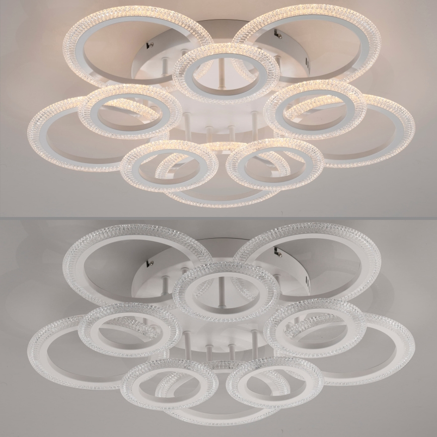JUST LIGHT. 15268-16 - Plafonieră LED CRYSTALLO LED/48,5W/230V Ø 68,6 cm albă