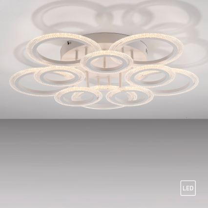 JUST LIGHT. 15268-16 - Plafonieră LED CRYSTALLO LED/48,5W/230V Ø 68,6 cm albă