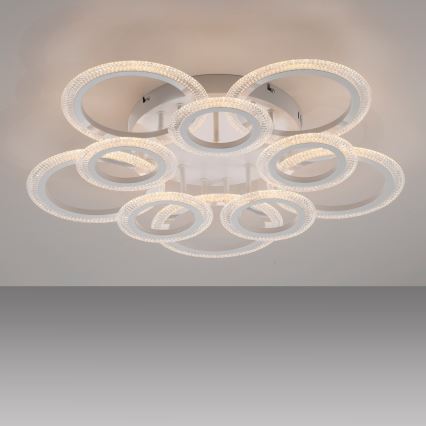 JUST LIGHT. 15268-16 - Plafonieră LED CRYSTALLO LED/48,5W/230V Ø 68,6 cm albă