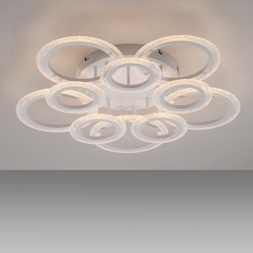JUST LIGHT. 15268-16 - Plafonieră LED CRYSTALLO LED/48,5W/230V Ø 68,6 cm albă