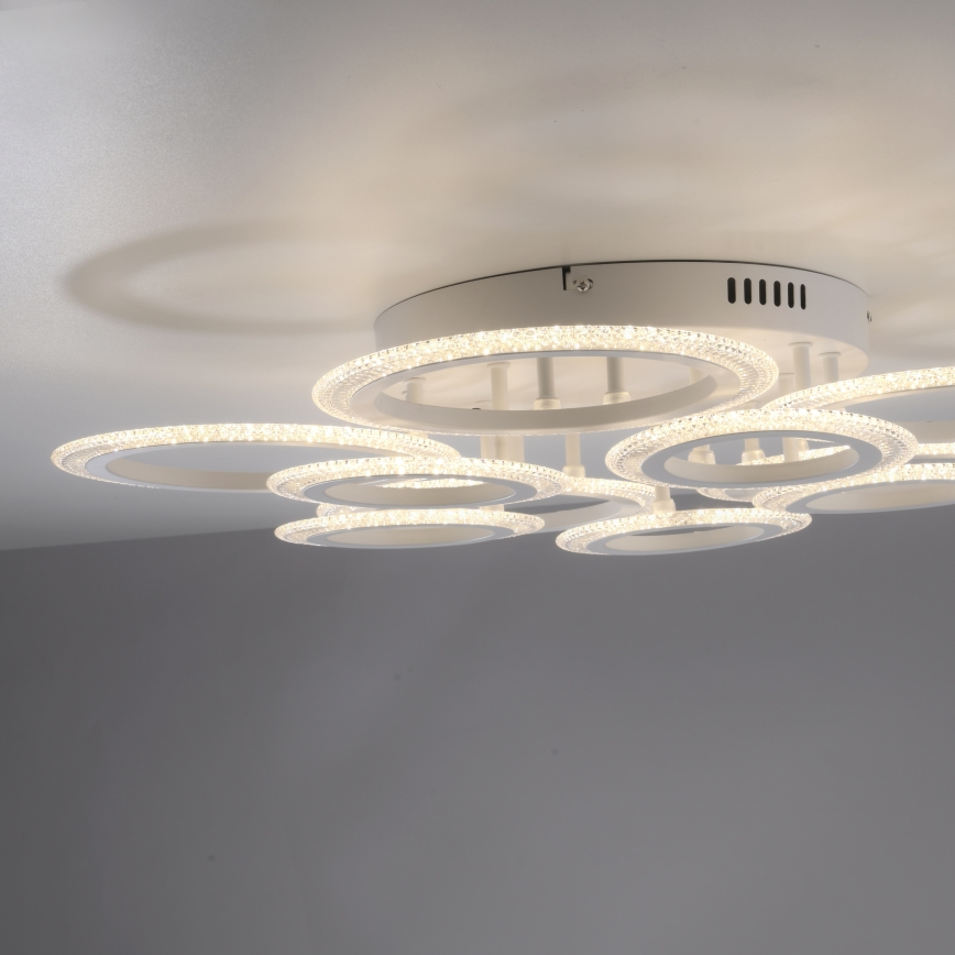 JUST LIGHT. 15268-16 - Plafonieră LED CRYSTALLO LED/48,5W/230V Ø 68,6 cm albă