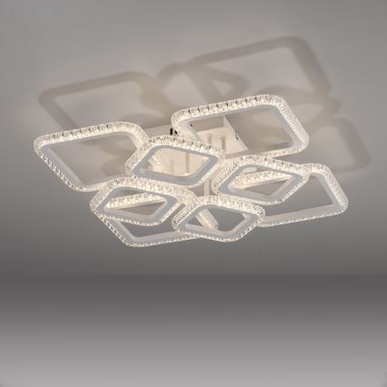 JUST LIGHT. 15269-16 - Plafonieră LED CRYSTALLO LED/43,5W/230V 49x49 cm albă