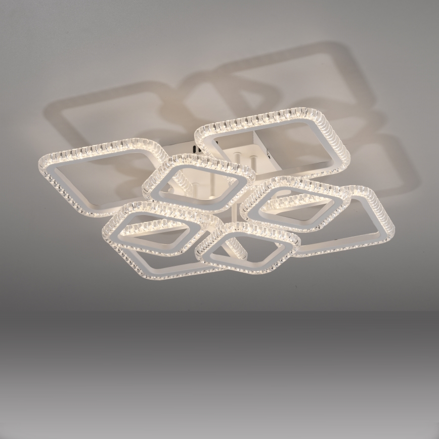 JUST LIGHT. 15269-16 - Plafonieră LED CRYSTALLO LED/43,5W/230V 49x49 cm albă