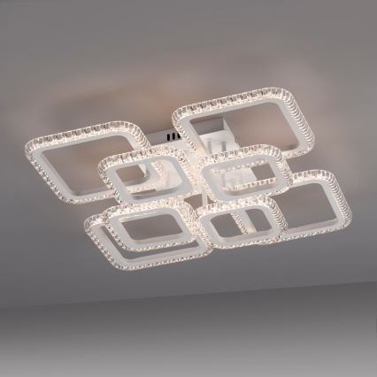 JUST LIGHT. 15269-16 - Plafonieră LED CRYSTALLO LED/43,5W/230V 49x49 cm albă