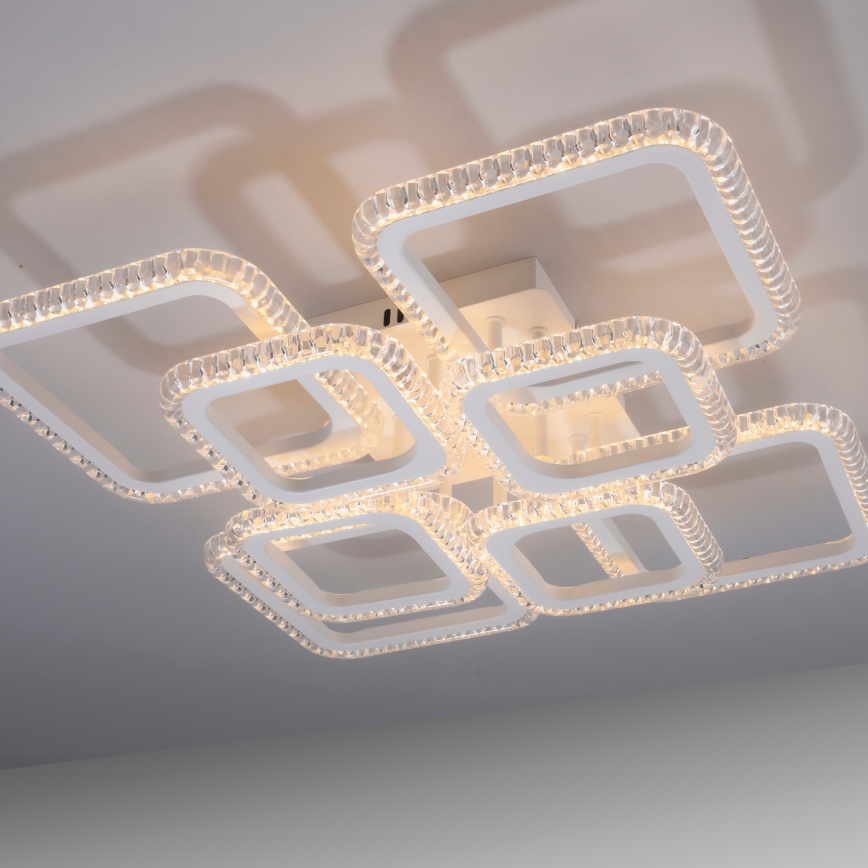 JUST LIGHT. 15269-16 - Plafonieră LED CRYSTALLO LED/43,5W/230V 49x49 cm albă