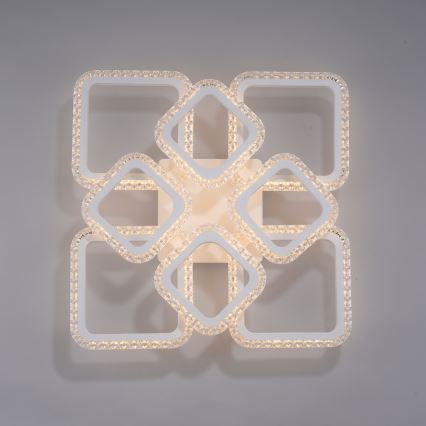JUST LIGHT. 15269-16 - Plafonieră LED CRYSTALLO LED/43,5W/230V 49x49 cm albă
