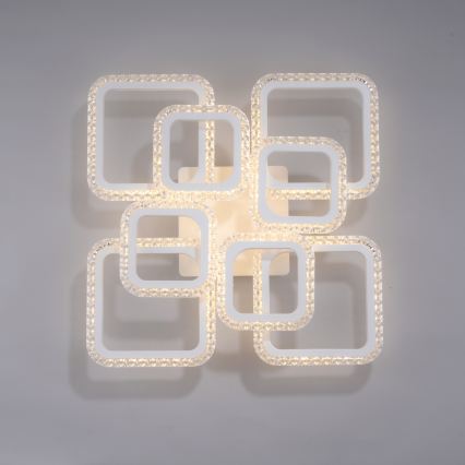 JUST LIGHT. 15269-16 - Plafonieră LED CRYSTALLO LED/43,5W/230V 49x49 cm albă