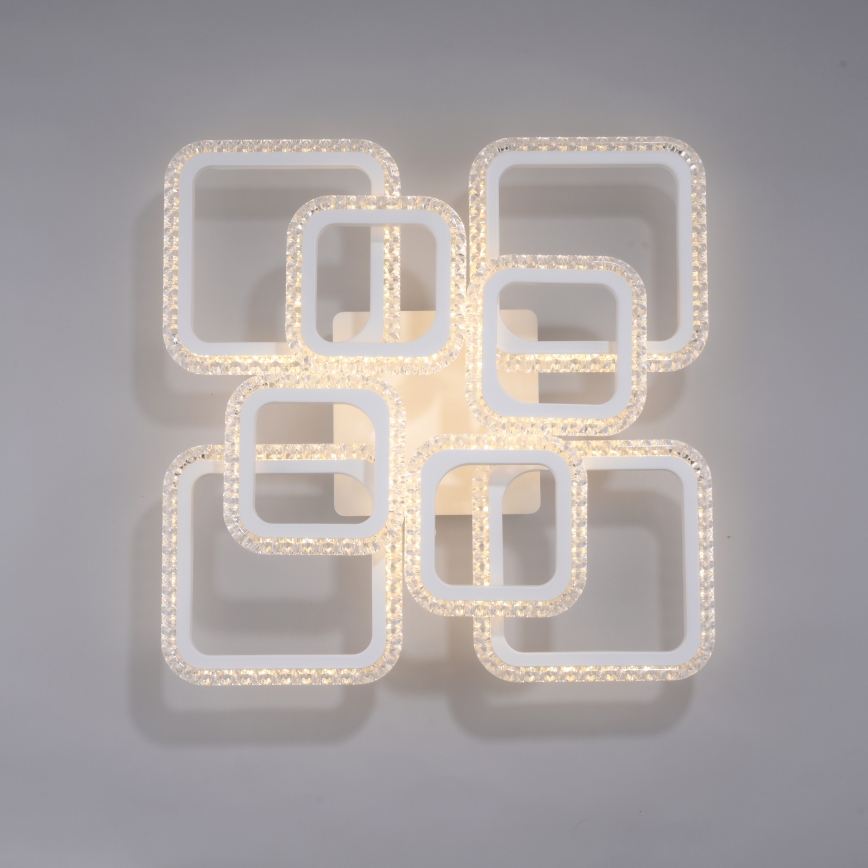 JUST LIGHT. 15269-16 - Plafonieră LED CRYSTALLO LED/43,5W/230V 49x49 cm albă