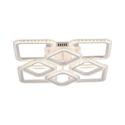 JUST LIGHT. 15269-16 - Plafonieră LED CRYSTALLO LED/43,5W/230V 49x49 cm albă