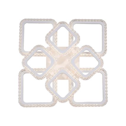JUST LIGHT. 15269-16 - Plafonieră LED CRYSTALLO LED/43,5W/230V 49x49 cm albă