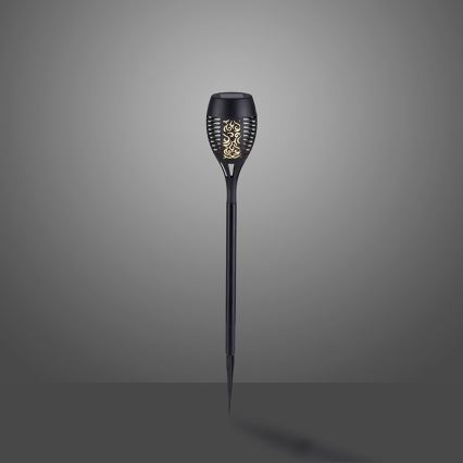 JUST LIGHT. 19106-18-3 - SET 3x LED Lampă solară FACKEL LED/0,24W/1,2V 200 mAh IP44 negru