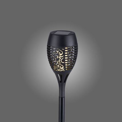 JUST LIGHT. 19106-18-3 - SET 3x LED Lampă solară FACKEL LED/0,24W/1,2V 200 mAh IP44 negru