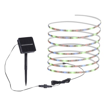 JUST LIGHT. 19971-18 - Bandă LED RGB solară TEANIA LED/3,7V 5 m 1200 mAh IP44 negru