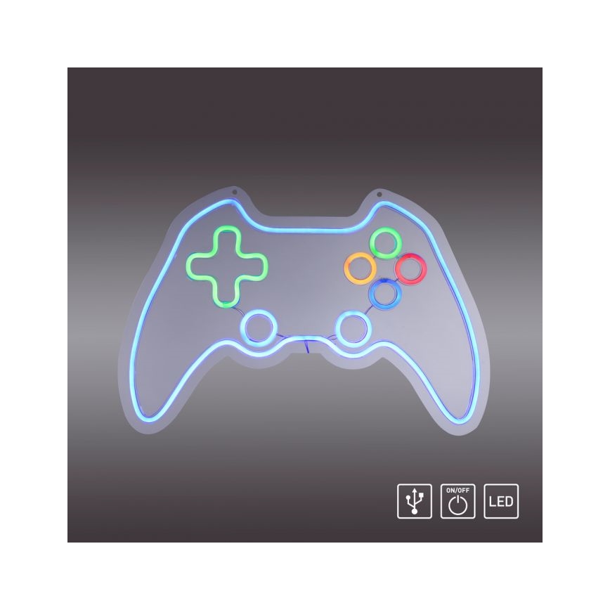 JUST LIGHT. 85022-70 - Neon LED decorativ de perete NEON LED/6,5W/5V gamer