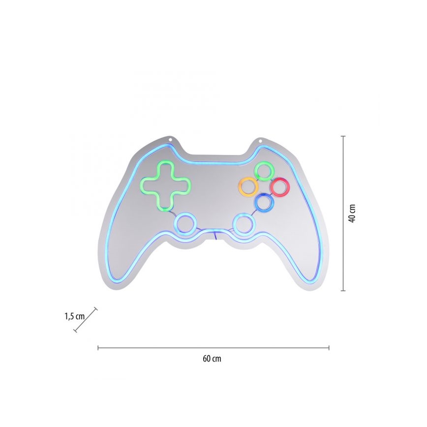 JUST LIGHT. 85022-70 - Neon LED decorativ de perete NEON LED/6,5W/5V gamer