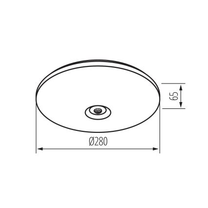 FOGLER Plafonieră LED cu senzor de mișcare și crepuscular, 12W/230V, diam. 28 cm