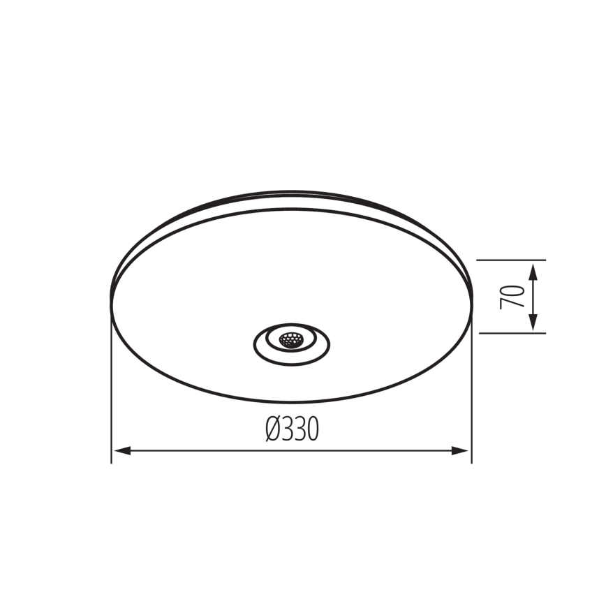 Plafonieră LED cu senzor de mișcare și de crepuscul FOGLER LED/17W/230V Ø 33 cm