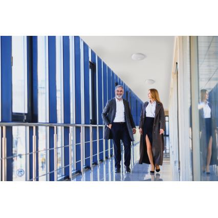 Plafonieră LED FOGLER cu senzor de mișcare și de amurg, 24 W, 230 V, Ø 38 cm