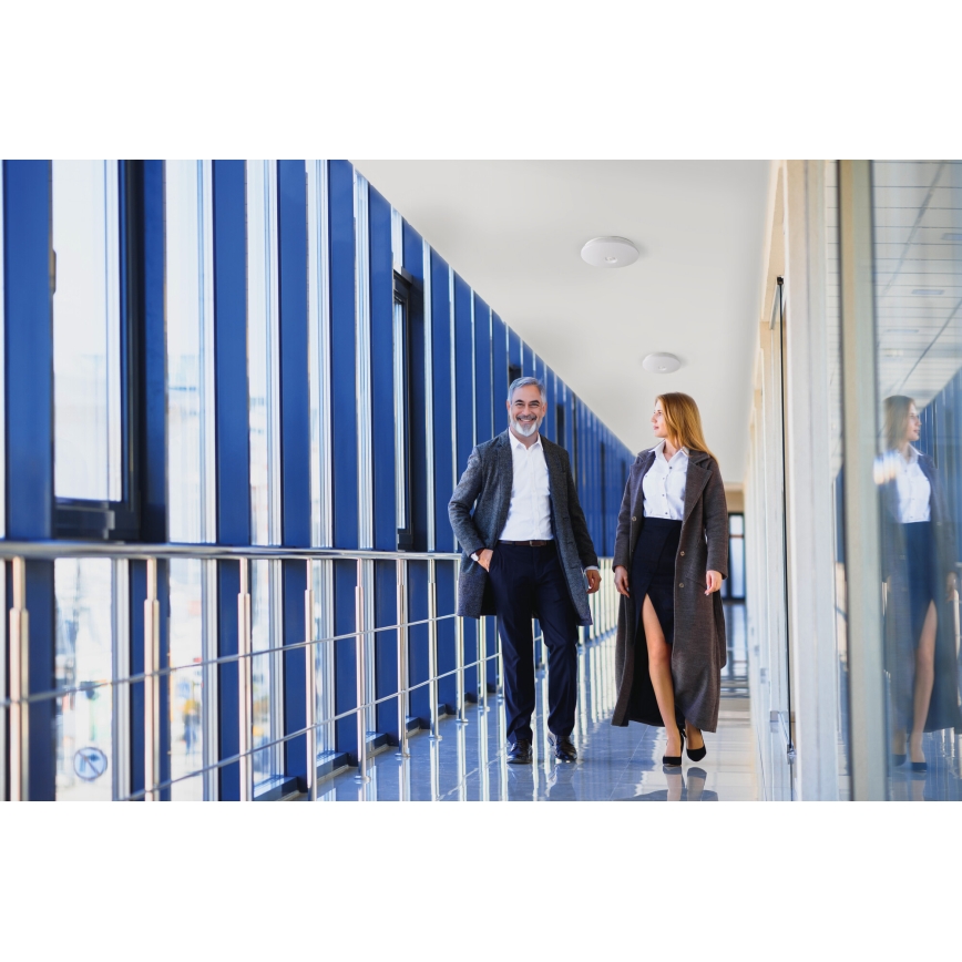 Plafonieră LED FOGLER cu senzor de mișcare și de amurg, 24 W, 230 V, Ø 38 cm