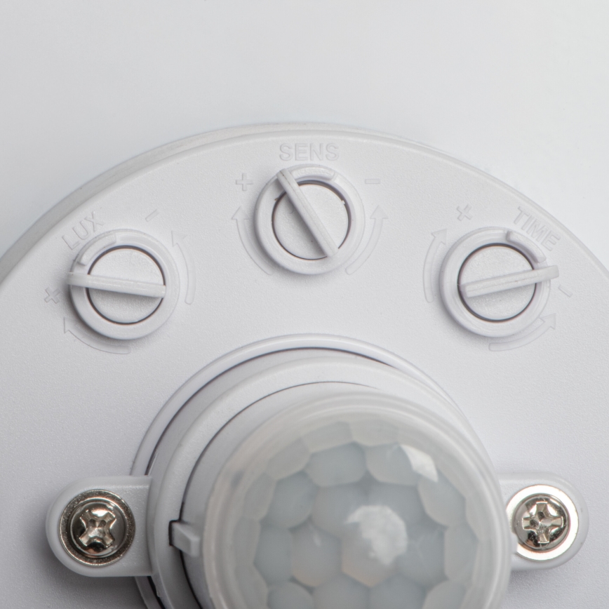 Plafonieră LED FOGLER cu senzor de mișcare și de amurg, 24 W, 230 V, Ø 38 cm