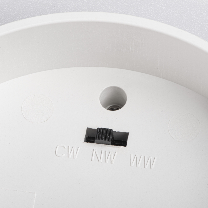 Spot LED SONOR LED/6W/230V 3000/4000/5700K + LED/1,5W 2200K Ø 9 cm alb