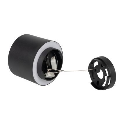 Spot LED SONOR LED/6W/230V 3000/4000/5700K + LED/1,5W 2200K Ø 9 cm negru