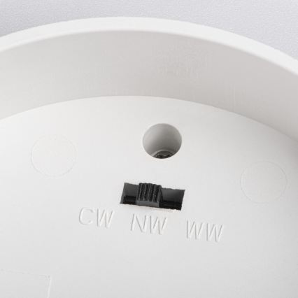 Spot LED SONOR LED/12W/230V 3000/4000/5700K + LED/1,5W 2200K, diam. 14 cm, alb