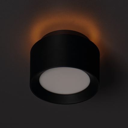 Spot LED SONOR LED/12W/230V 3000/4000/5700K + LED/1,5W 2200K diam. 14 cm negru