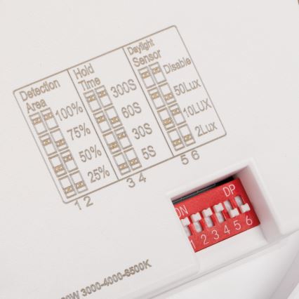 Plafonieră LED VARSO, cu senzor de mișcare și de amurg, LED/22/30W/230V, 3000/4000/6500K, Ø 33 cm, IP54